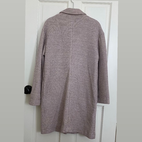 Topshop | Textured Knit Coat in Nude • 4 US - Picture 3 of 16